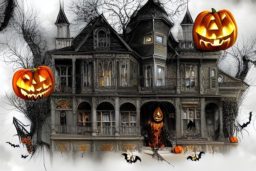 Local Legendary Haunted House Digital Art by Beverly Read
