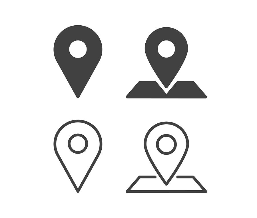 Location - Illustration Icons Drawing by -victor-