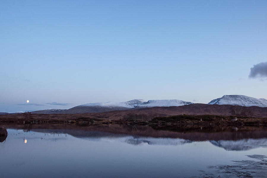 Loch Ba moonrise  Photograph by Daniel Letford