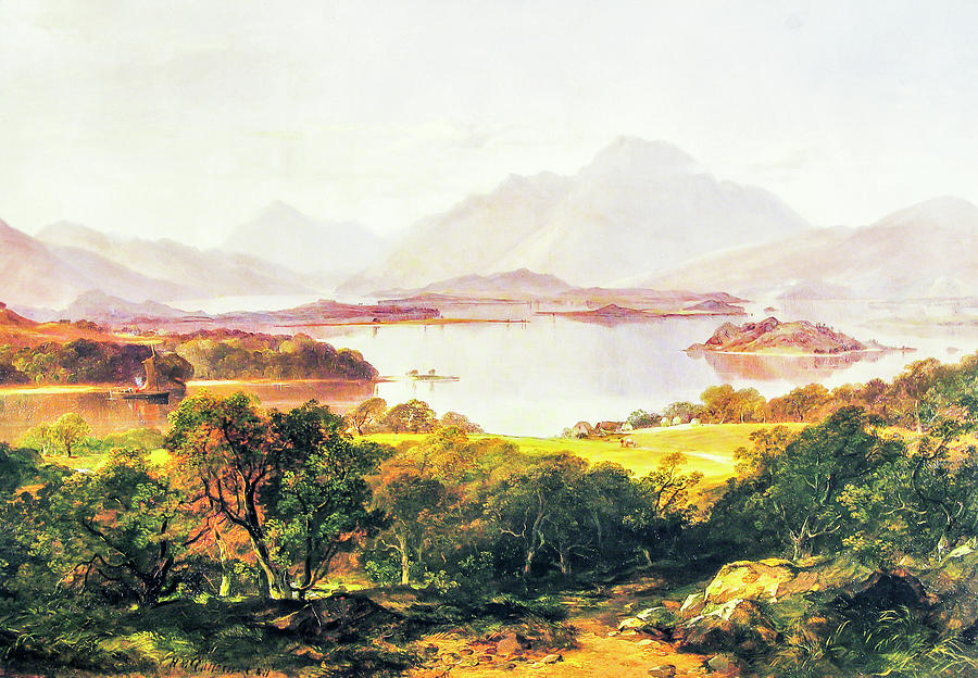 Loch Lomond by Horatio McCulloch Painting by Horatio McCulloch