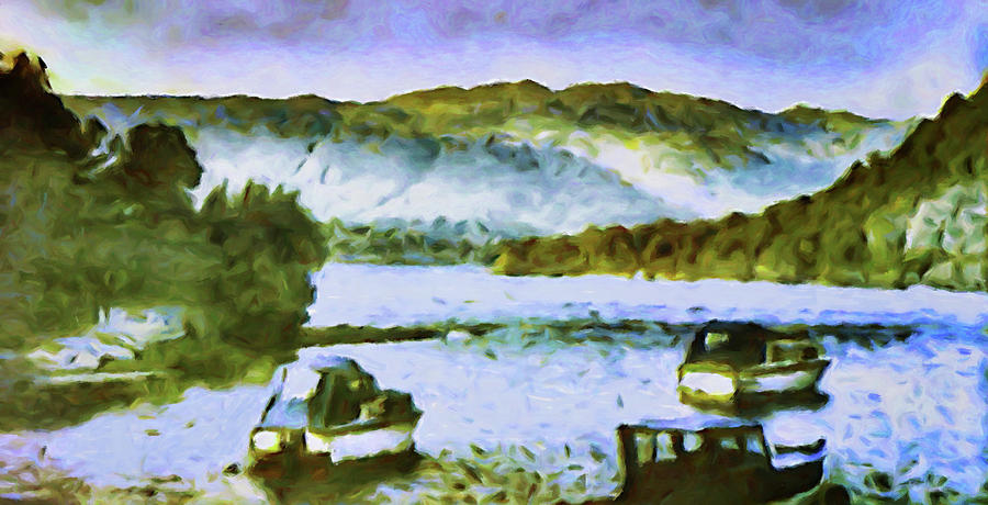 Loch Lomond Mixed Media by Susan Maxwell Schmidt