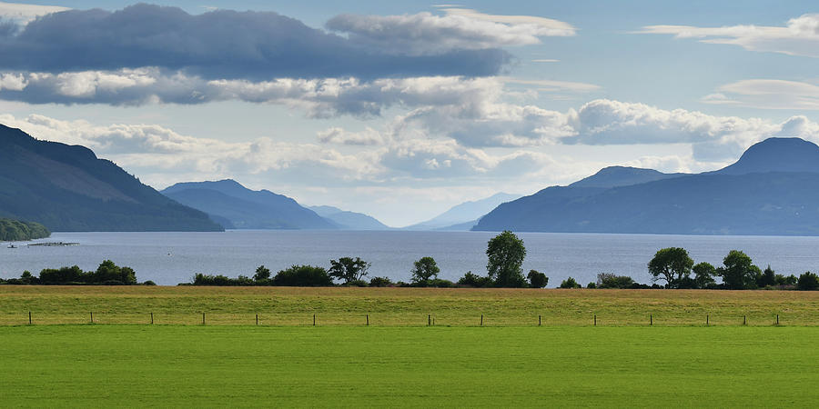 Loch Ness from Dores _ Pano 2 by 1 Photograph by Veli Bariskan