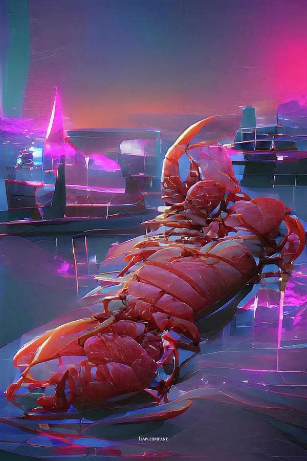 Loch Ness Lobster Digital Art