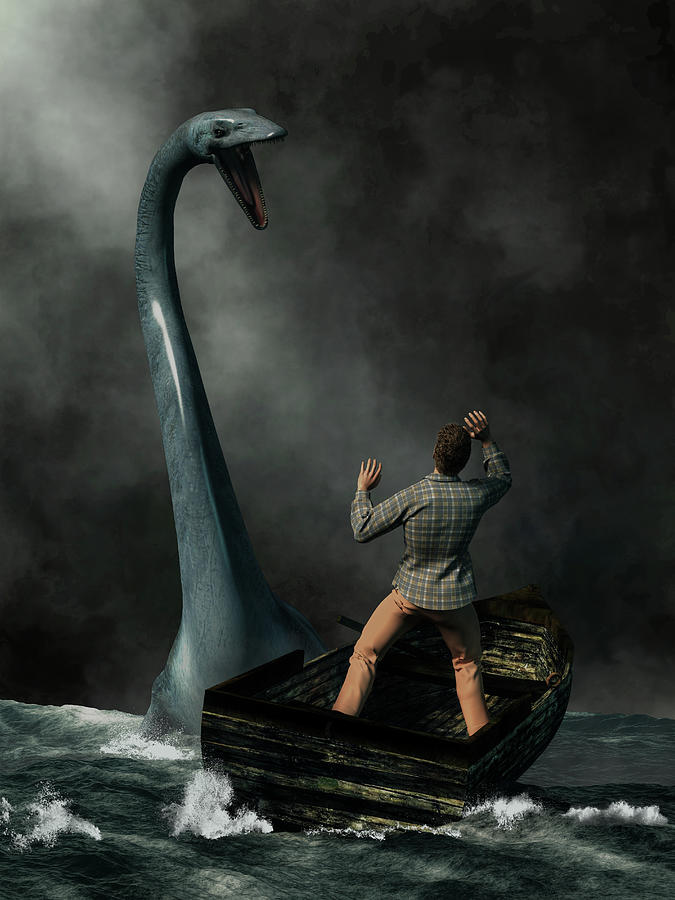 Loch Ness Monster Digital Art by Daniel Eskridge