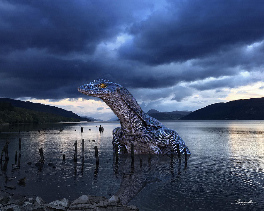 Loch Ness Monster Digital Art by Spadecaller