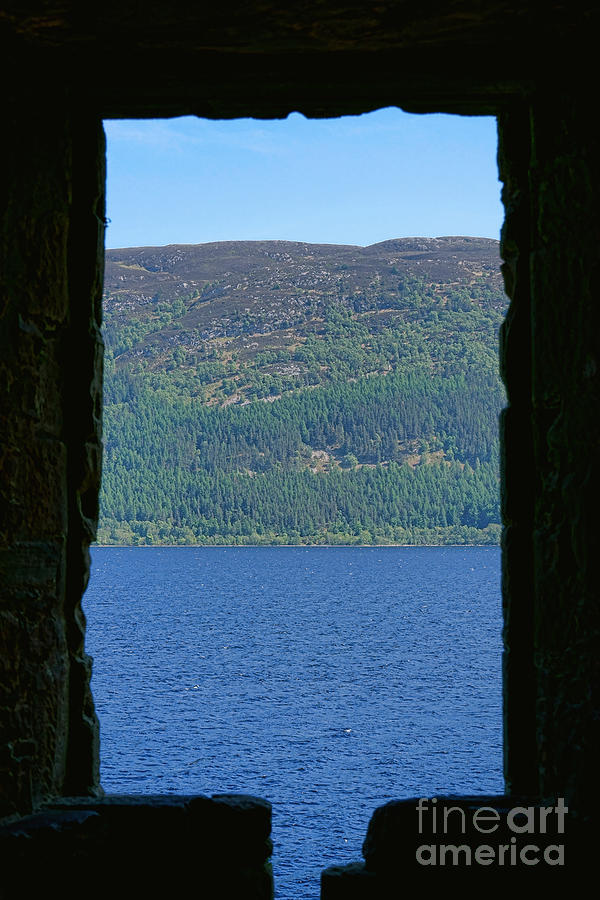 Loch Ness through a Window at Urquhart Castle  Photograph by Olivier Le Queinec