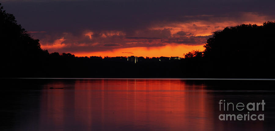 Loch Raven Sunset Photograph by Chris Scroggins