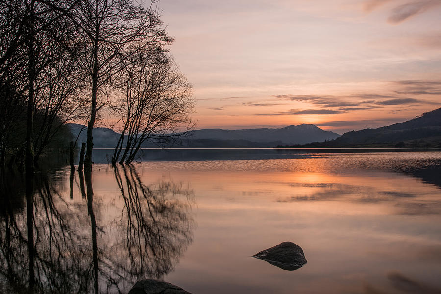 Loch sunset Photograph by Daniel Letford
