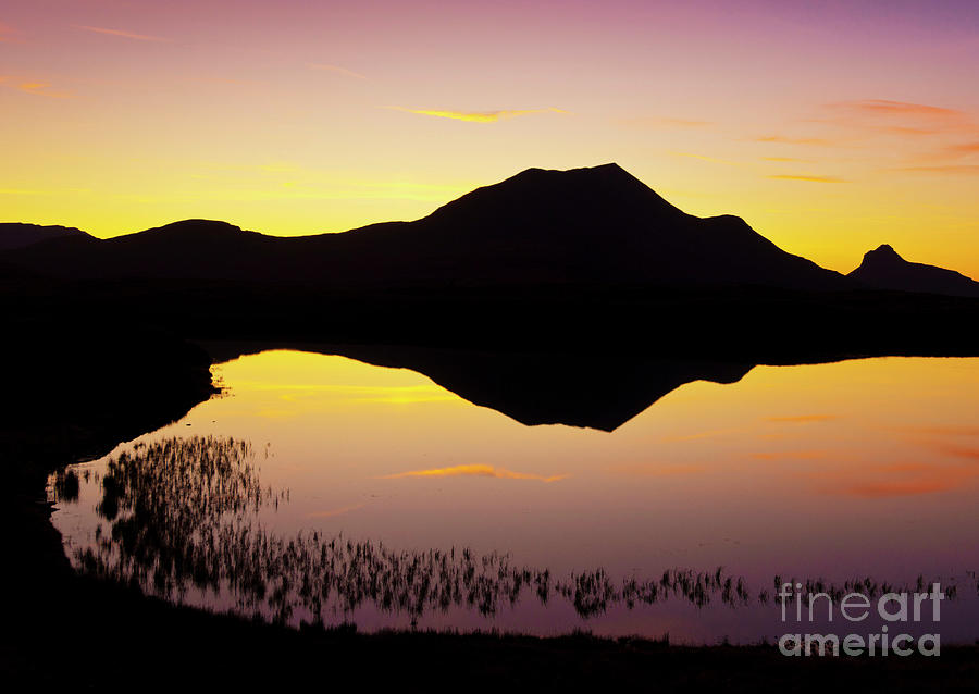 Lochan an Ais sunset, Sutherland, Scotland Photograph by Neale And Judith Clark