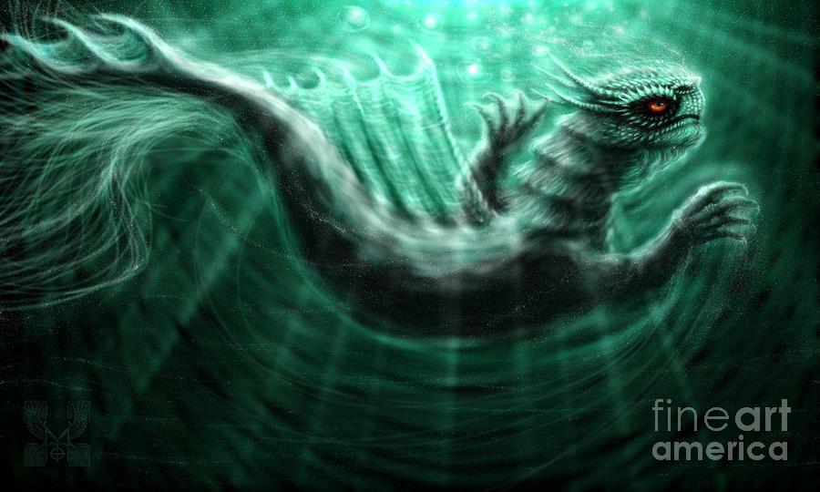 Lochness Monster Digital Art by Dale Crum