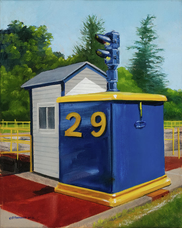 Primary Colors Painting - Lock 29 by Bill Finewood