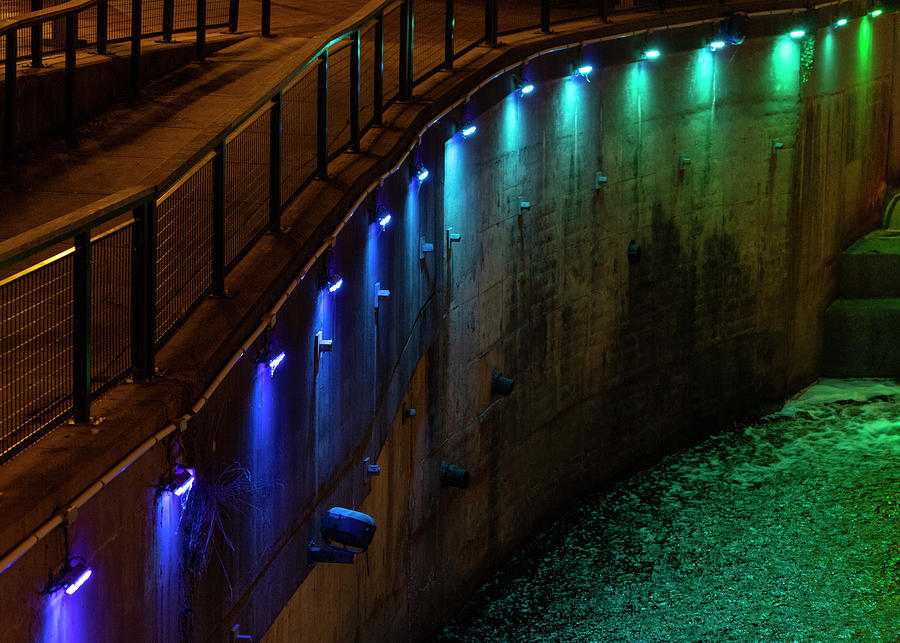 Lock 4 at Night IV  Photograph by Tim Fitzwater
