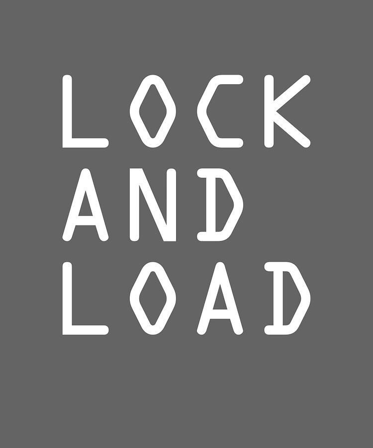 LOCK AND LOAD T cool Painting by Zoe Maria | Pixels