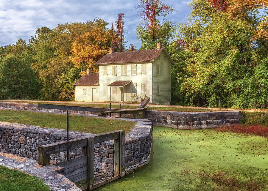 Lock and Lockhouse 44 - C and O Canal Photograph by Susan Rissi Tregoning