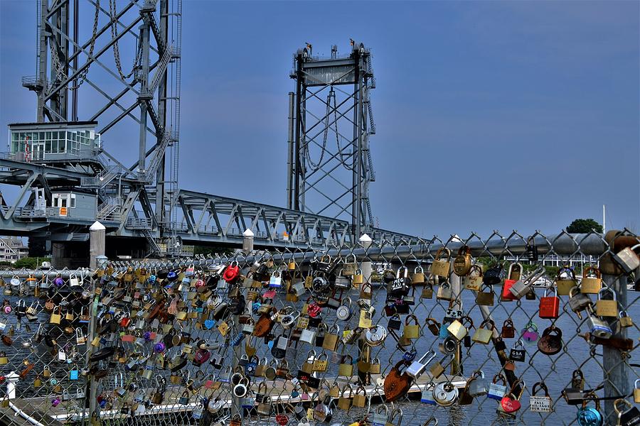 Memorial Bridge Photograph - Lock It Up by Warren LaBaire Photography