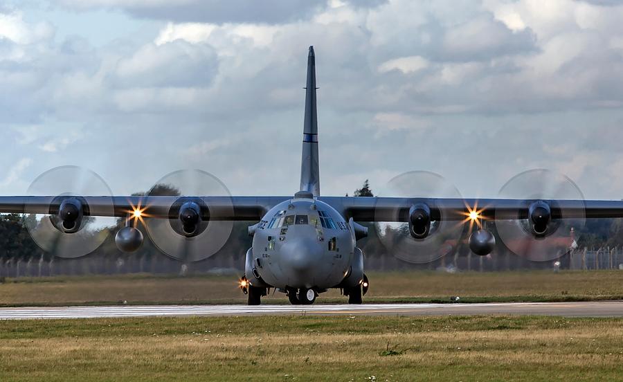 Lockheed C 130 Hercules Digital Art by Sandra Gillespie