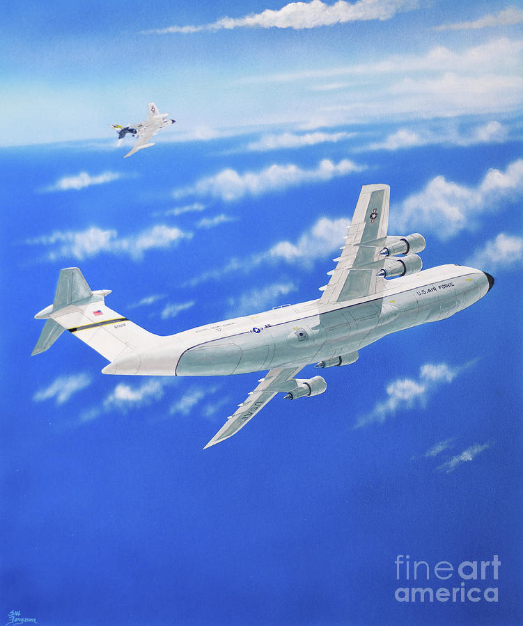 Lockheed C-5A Galaxy Painting by Steve Ferguson