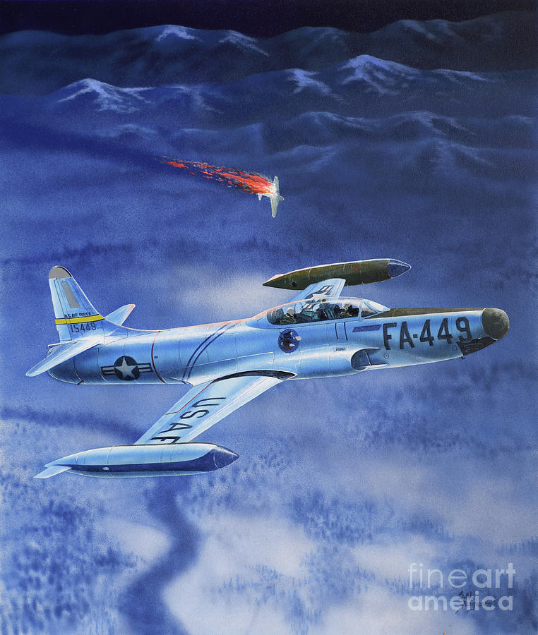Lockheed F-94B Starfire Painting by Steve Ferguson
