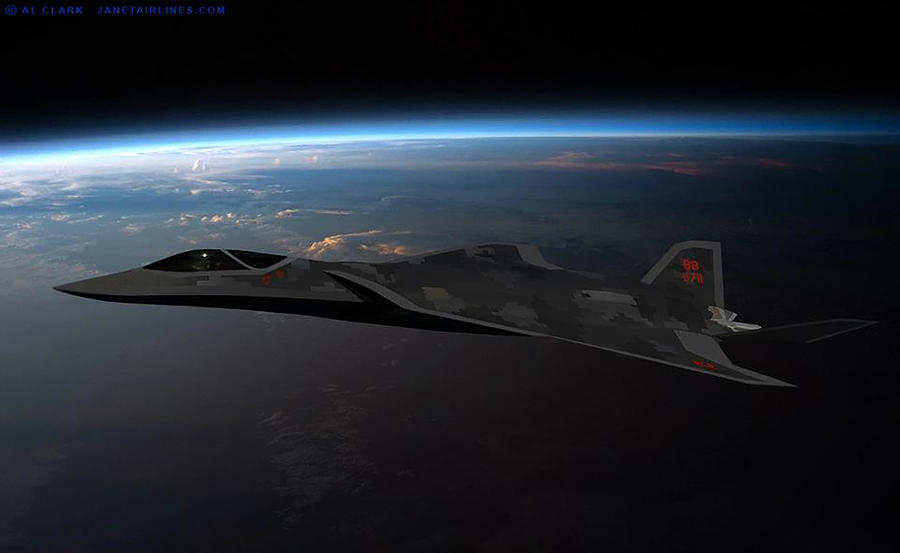 Lockheed LMT Intel Raven R Digital Art by Custom Aviation Art