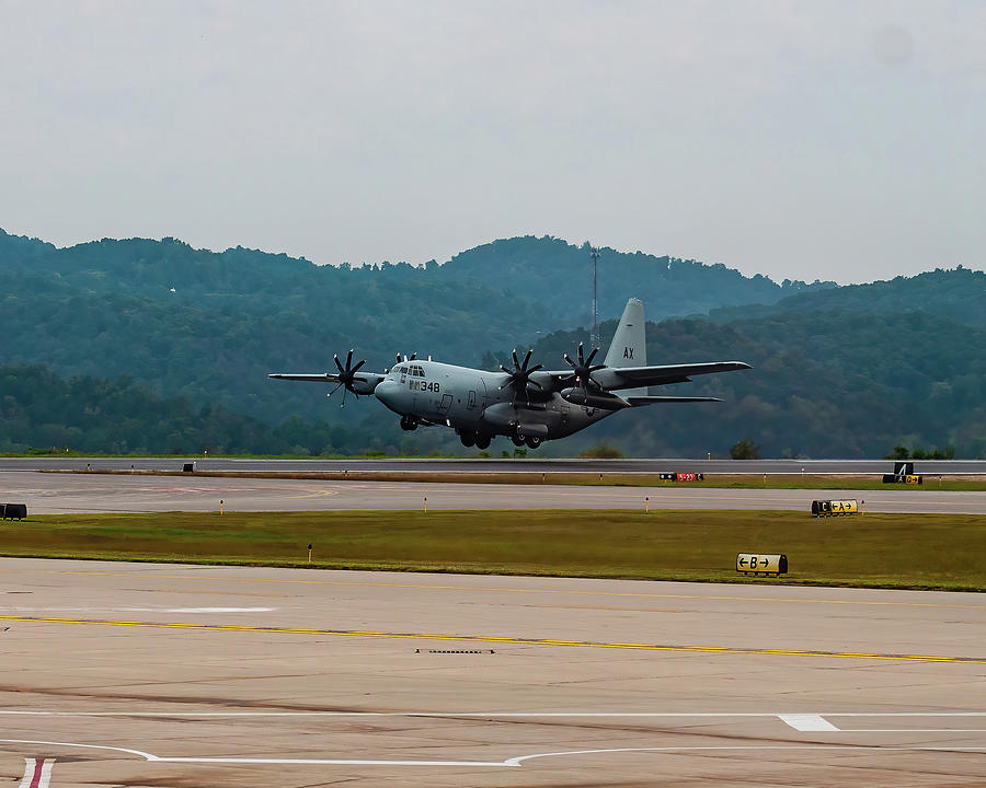 C-130 Hercules Photograph - Lockheed Martin C-130J Super Hercules -02  by Flees Photos