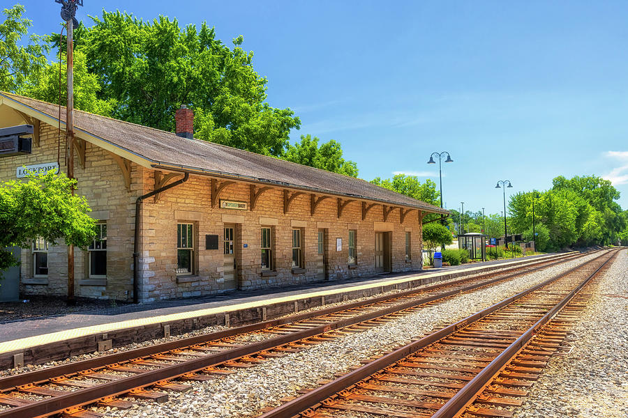 Lockport Train Station - Lockport, Illinois Photograph by Susan Rissi Tregoning
