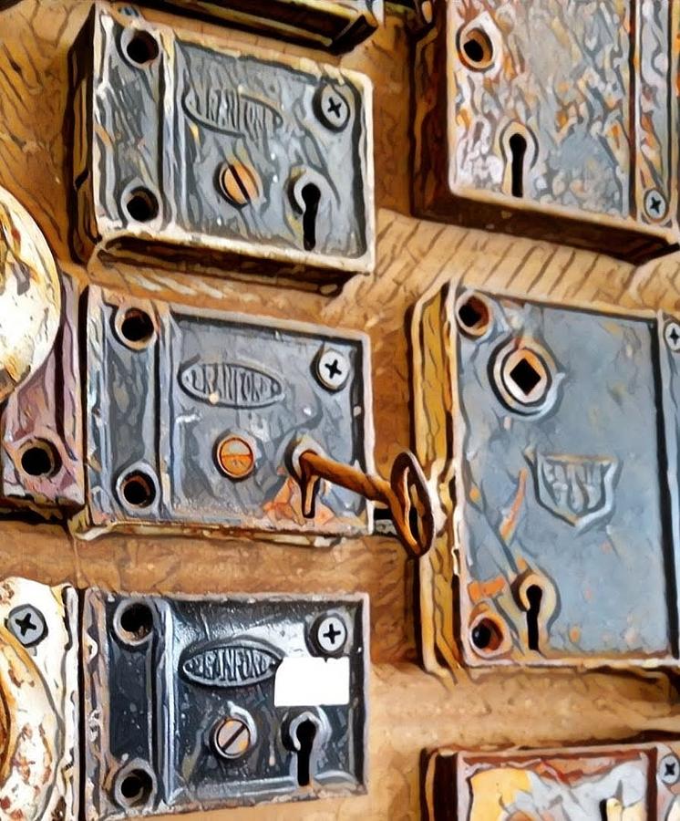 Locks And One Key Photograph by Lauren Sage Locks And One Key Photograph by Lauren Sage