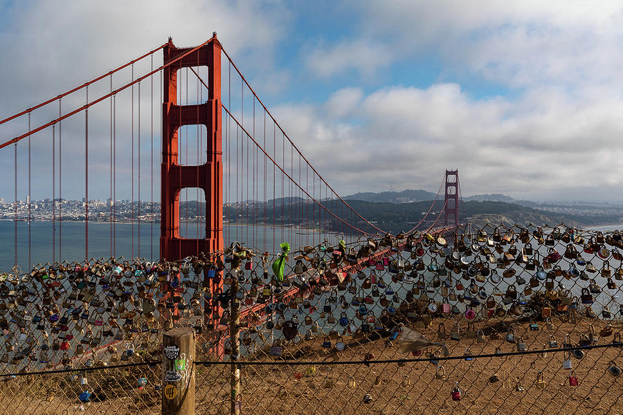 Locks at the Golden Gate Bridge Photograph by Denise Kopko