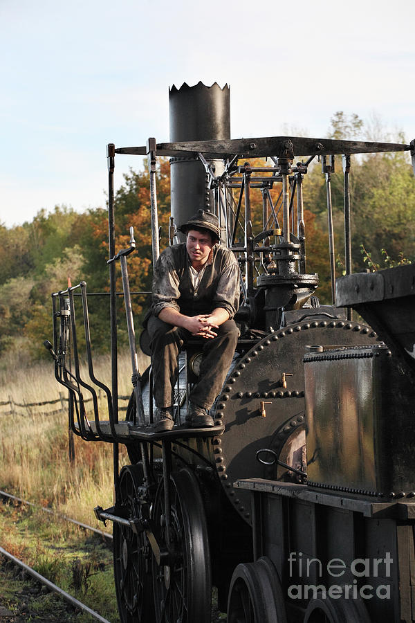 Locomotion engine and driver Photograph by Bryan Attewell