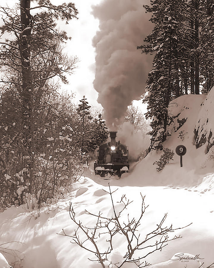 Locomotive No. 476 Digital Art by Spadecaller