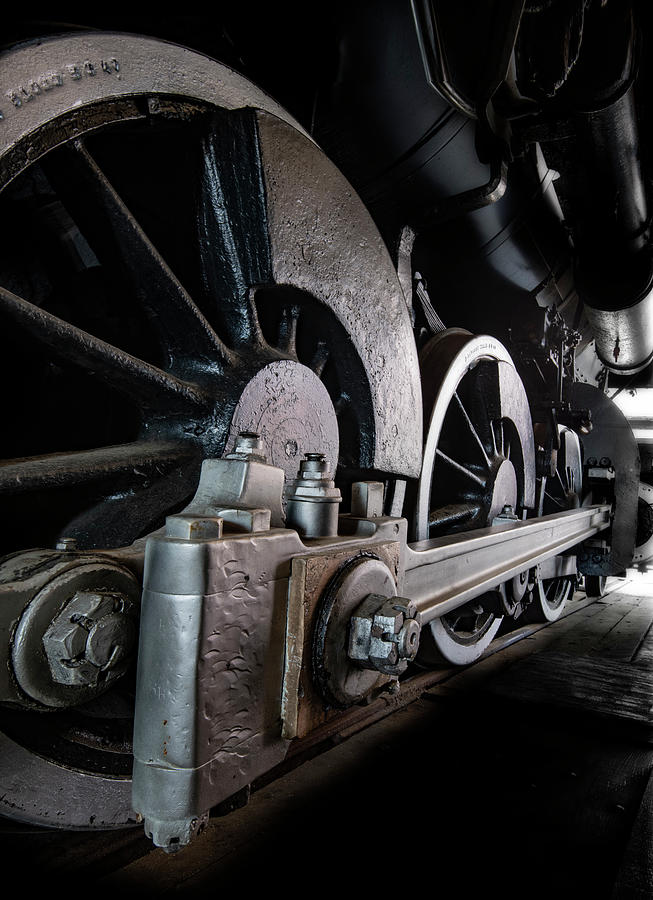 Locomotive wheels Photograph by Gary Warnimont