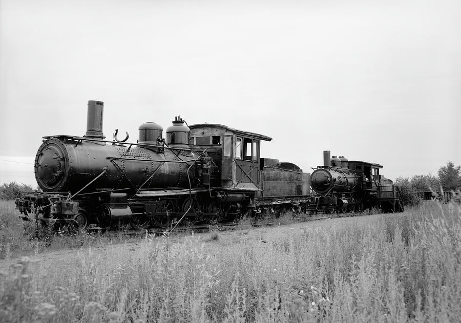 Locomotives Of The Quincy Mining Company - Jet Lowe 1978 Photograph by War Is Hell Store
