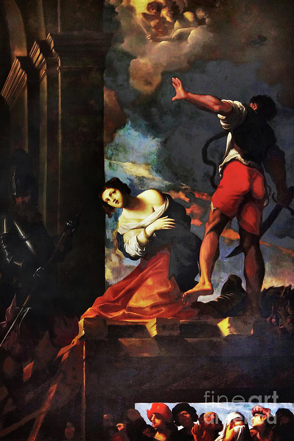 Lodovico Carracci The Martyrdom of Saint Margaret Painting by Rudi Prott