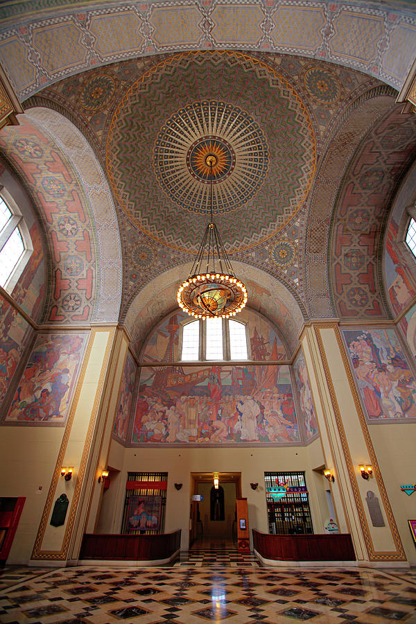 Lodwrick M Cook Rotunda Central Library Downtown Los Angeles Photograph By Peter Bennett