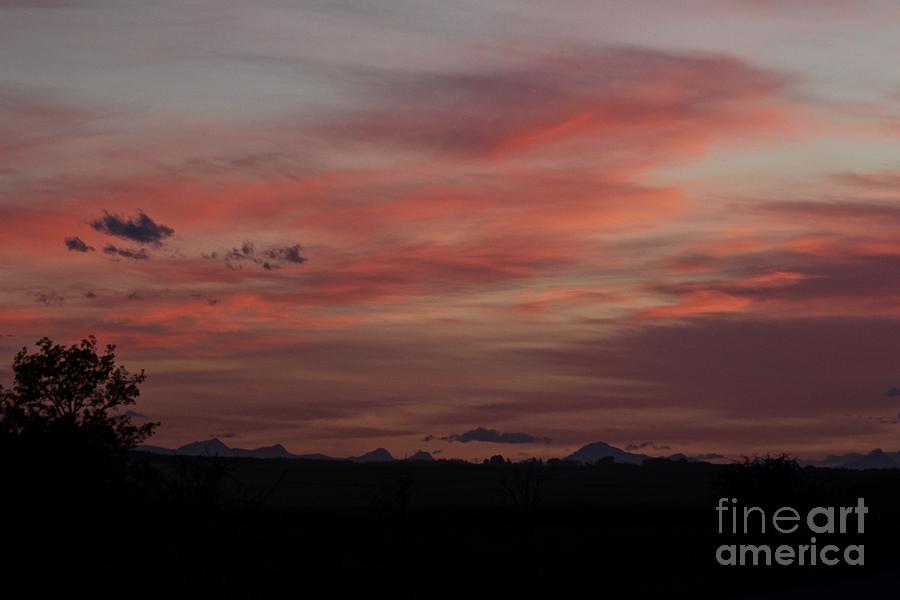Lofty Sunset Photograph by Ann E Robson