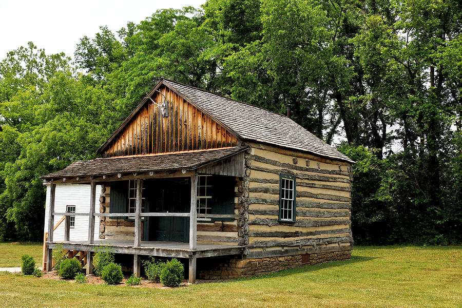 Log Building At Daniel Boone Home 5 - Defiance Missouri Photograph by ...