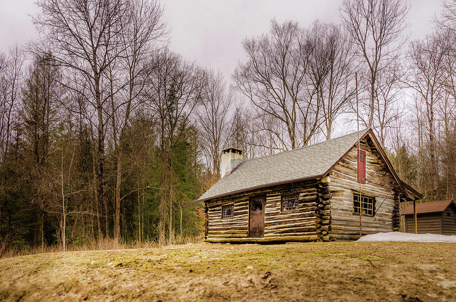 Log Cabin on a Hill Photograph by Brenda Kambeitz - Fine Art America