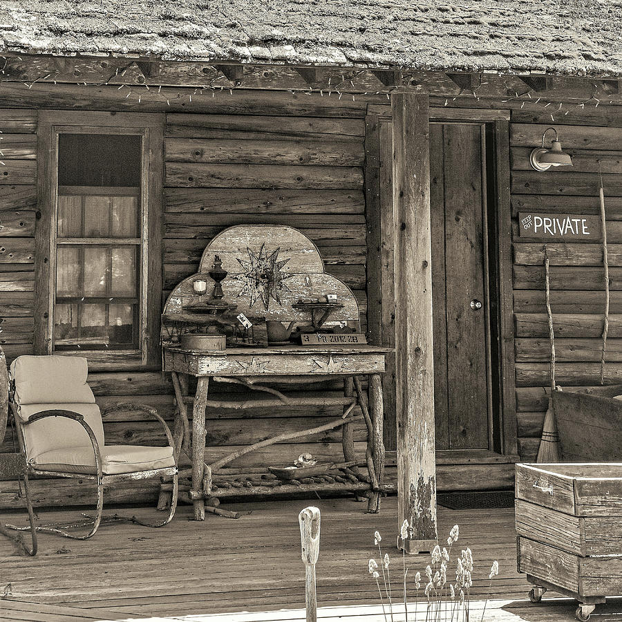 Log Cabin1 Photograph by John Linnemeyer