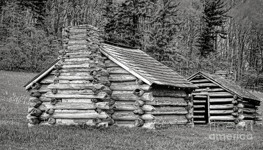 Log Cabins at Valley Forge National Park Photograph by Olivier Le Queinec