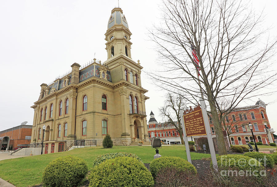 Logan County Courthouse Bellefontaine Ohio 3867 Photograph by Jack