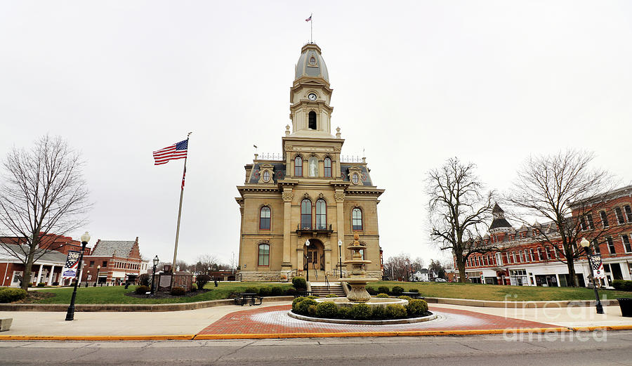 Logan County Courthouse Bellefontaine Ohio 3869 Photograph by Jack