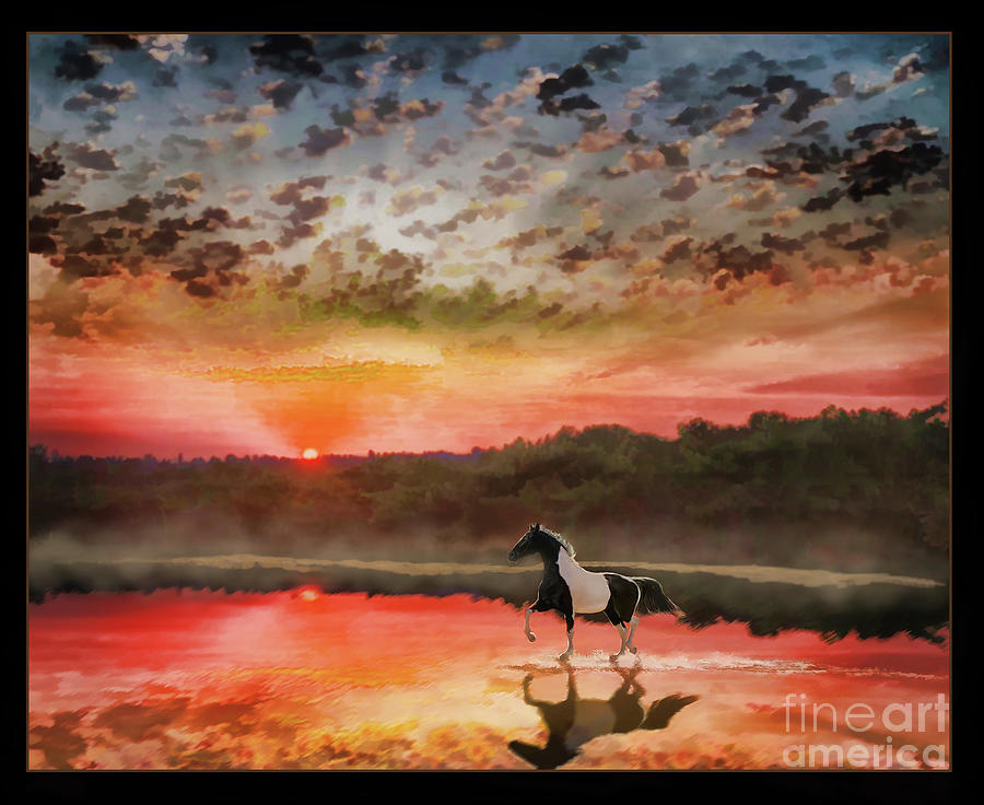 Logans Sunset Digital Art by Melinda Hughes-Berland