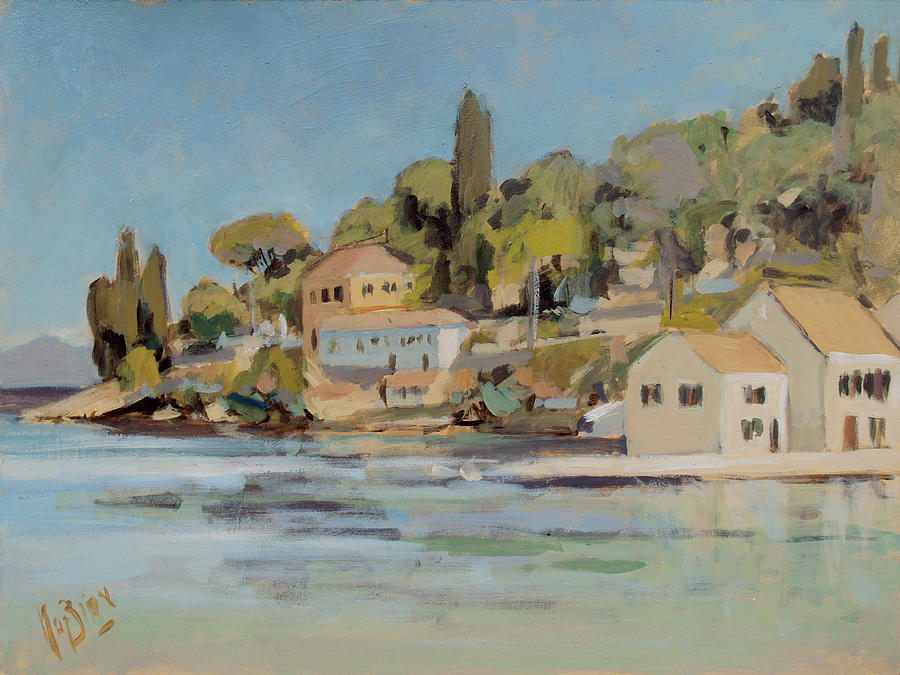 Paxos Painting - Loggos lazy afternoon by Nop Briex