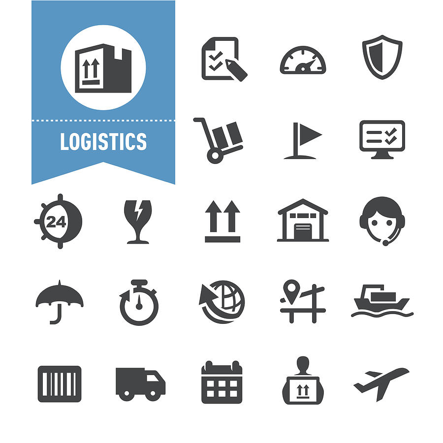 Logistics Icons - Special Series Drawing by -victor-