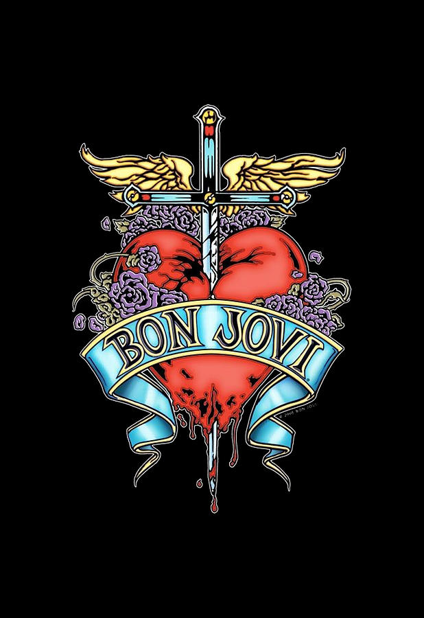 Logo Bon Jovi Digital Art by Owen Coates