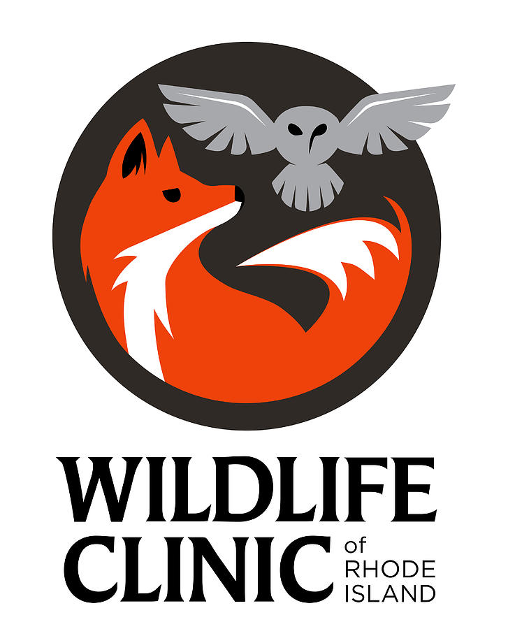 Logo with black text Digital Art by Wildlife Clinic of Rhode Island