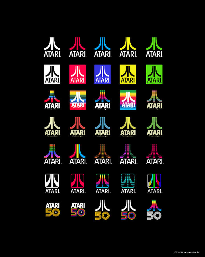 Atari Digital Art - Logos by Atari