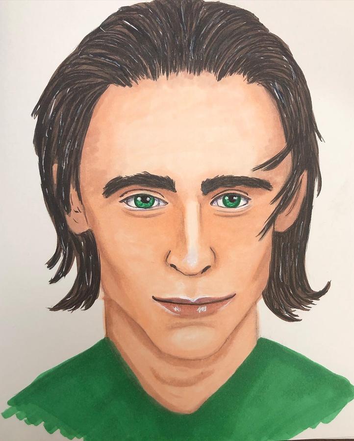 Loki Drawing by Rebecca Wood