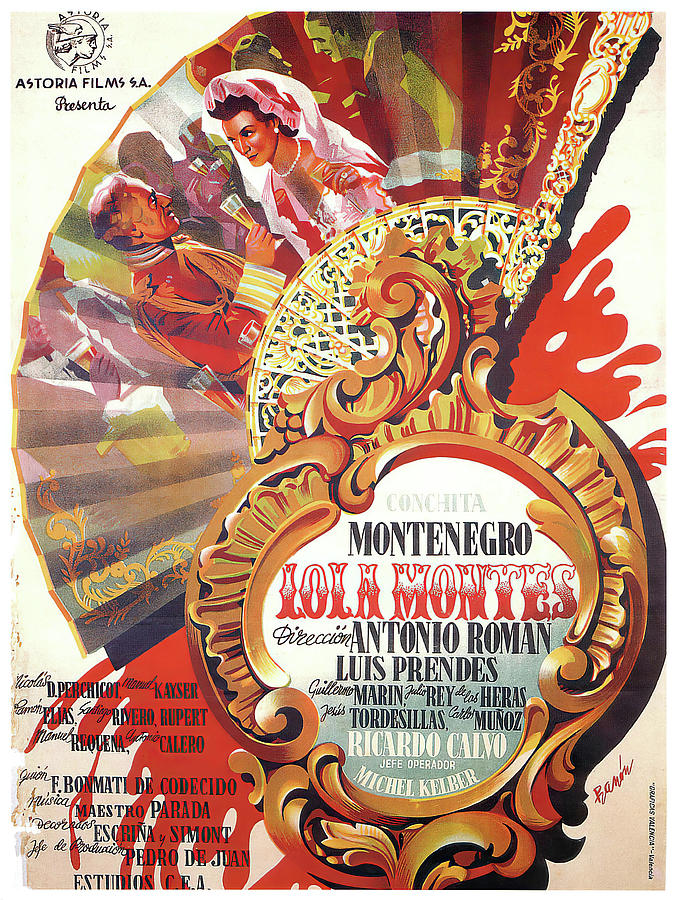 LOLA MONTES -1944-, directed by ANTONIO ROMAN. Photograph by Album
