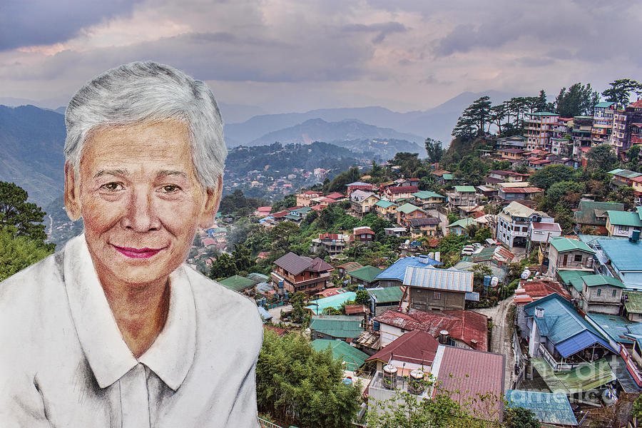 Lola Paz in Baguio Digital Art by Jim Fitzpatrick