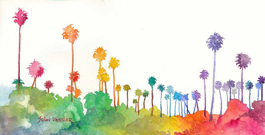 LolliPalms, No. 2 Painting by John Ressler